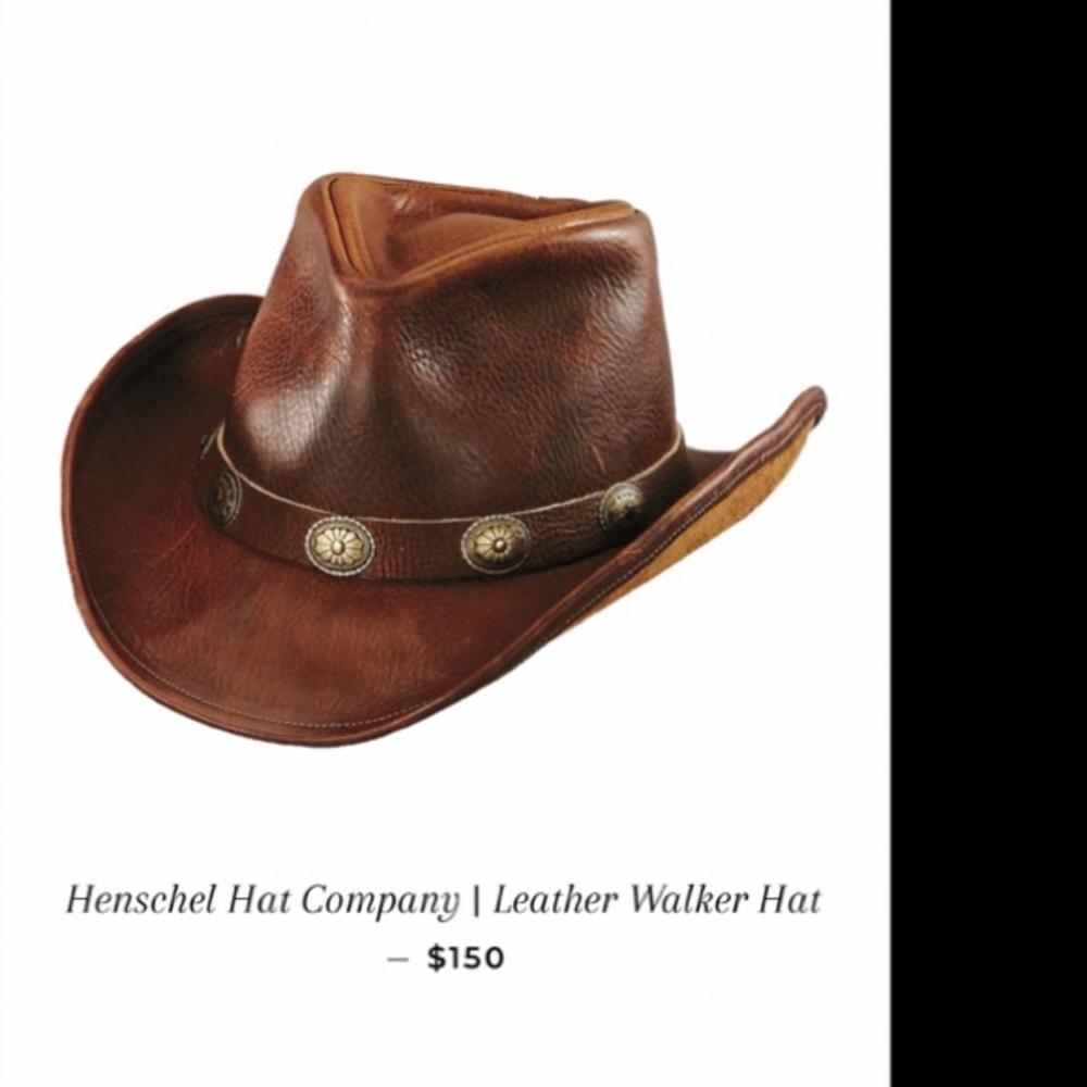 Henschel Walker U Shape It Raging Bull Leather Outback Cowboy/Cowgirl Hat M - Picture 12 of 16